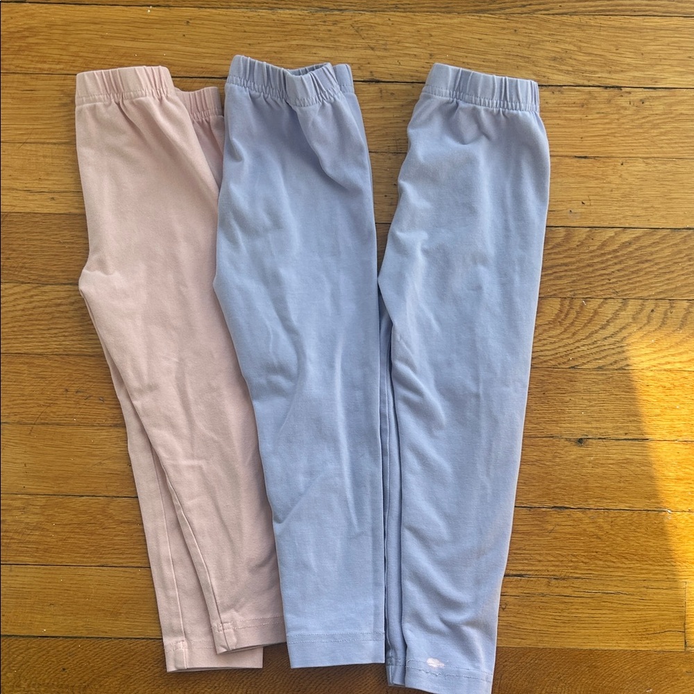 Three pairs of Hanna Andersson leggings